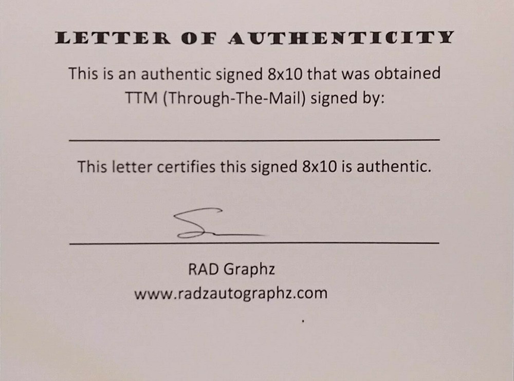 Phoebe Cates signed 8x10 COA