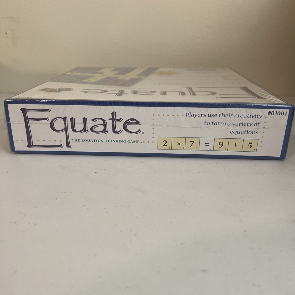 EQUATE The Equation Thinking Math Board Game Educational Fun New Sealed