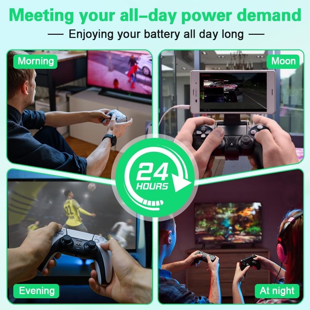 PS4 Replacement Battery – 2 Pack 3000mAh DualShock 4