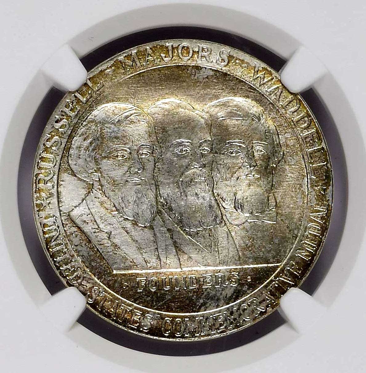 1960 HK-582 : NGC MS 66 : Gem SILVER Pony Express Centennial Off. Medal ASW 0.83