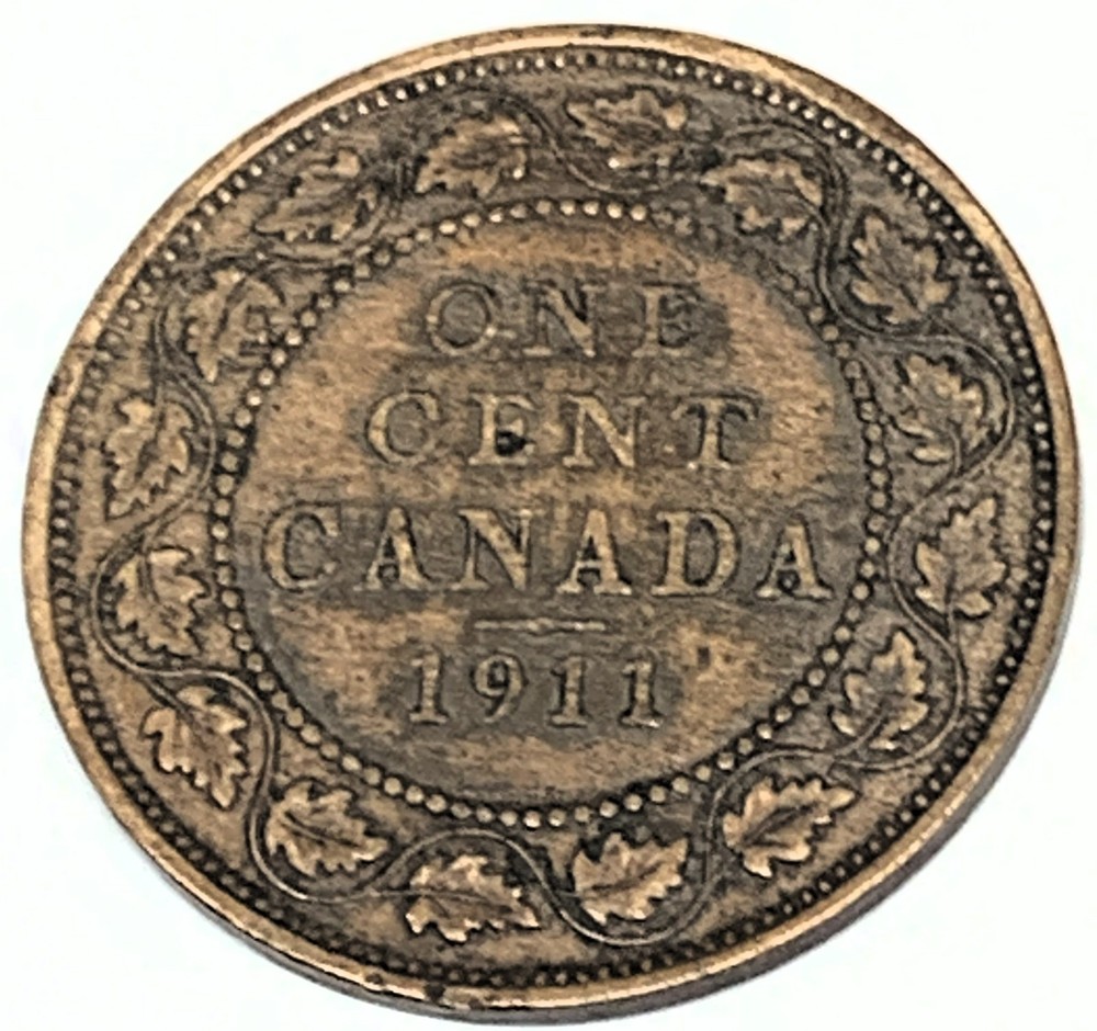 # C4385   CANADA      COIN,     LARGE CENT    1911