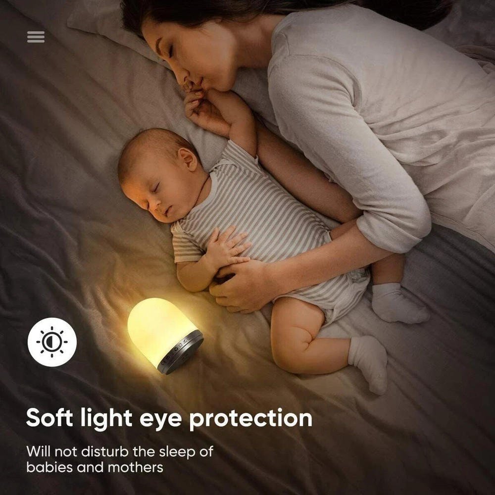 HOKEKI Bedside Night Light Remote Touch Sensor Brightness Level Lanyard NIB