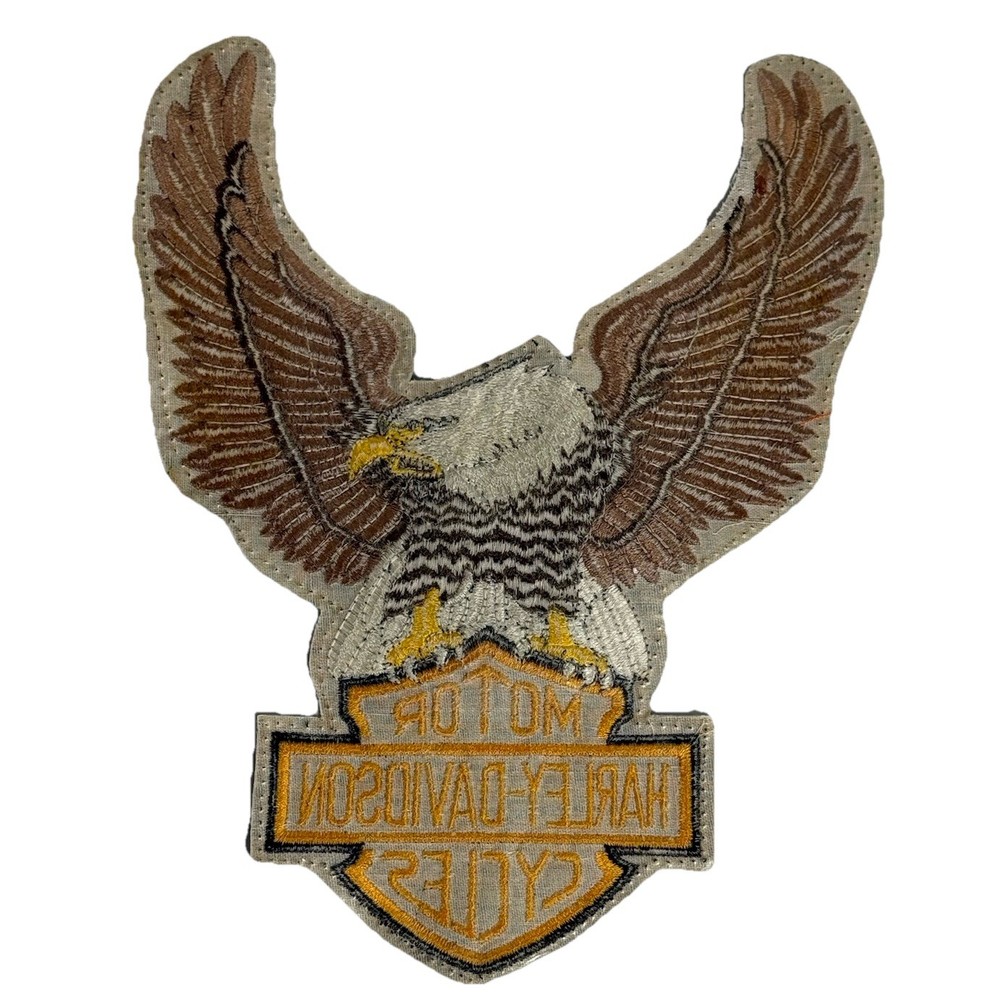 VTG 80’s HARLEY DAVIDSON Eagle Patch Motorcycle 9.5" H-D Emblem Jacket Patch Lot