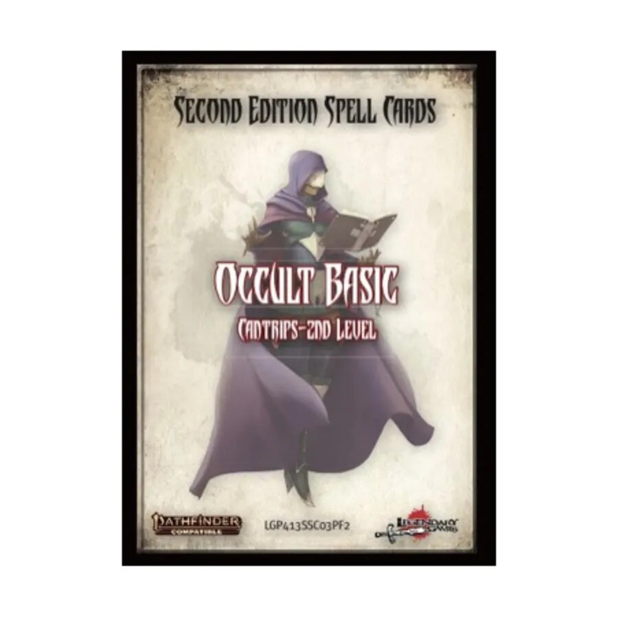 Pathfinder RPG P2 Spell Cards: Occult Basic Cantrips to 2nd Level Second Edition
