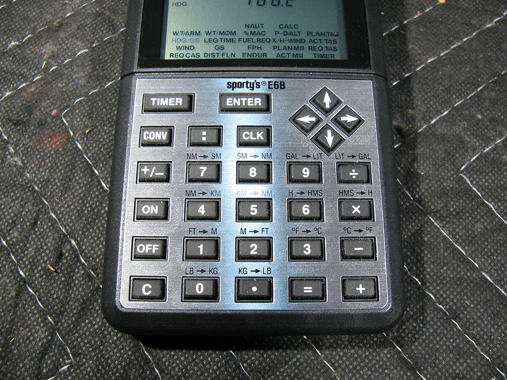 Sportys E6B Electronic Flight Computer With Soft Case And Manual