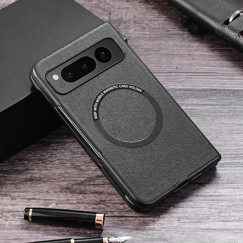 For Google Pixel Fold Shockproof Leather Mag Safe Case Slim Protective Cover