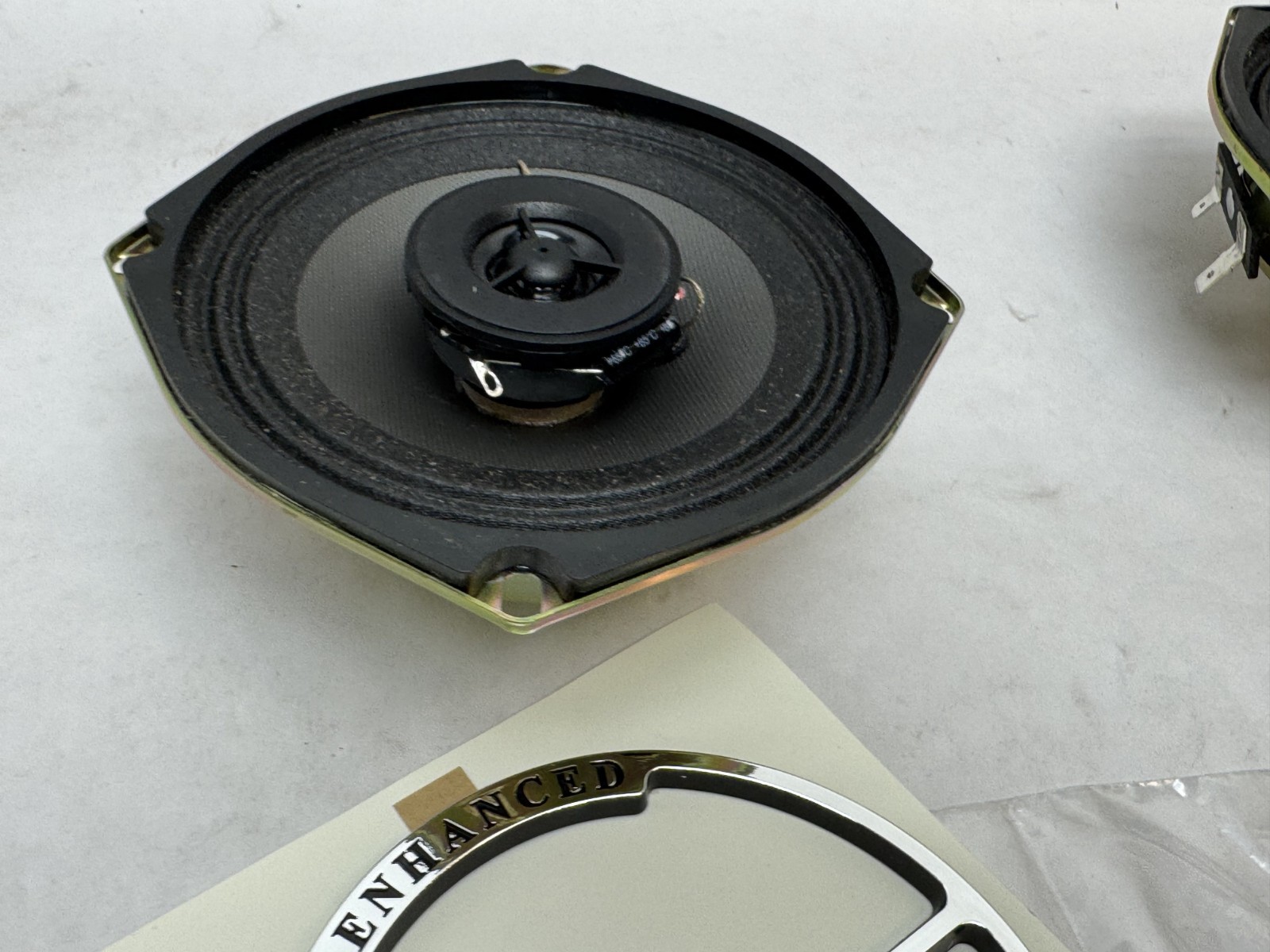 Genuine 97-13 Up Harley Davidson Touring FLH Enhanced Speakers pair with Inserts