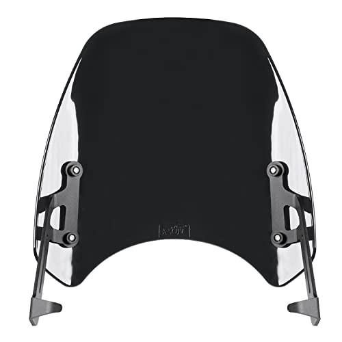Motorcycle Double Bubble Windshield Windscreen Visor Compatible with Smoke