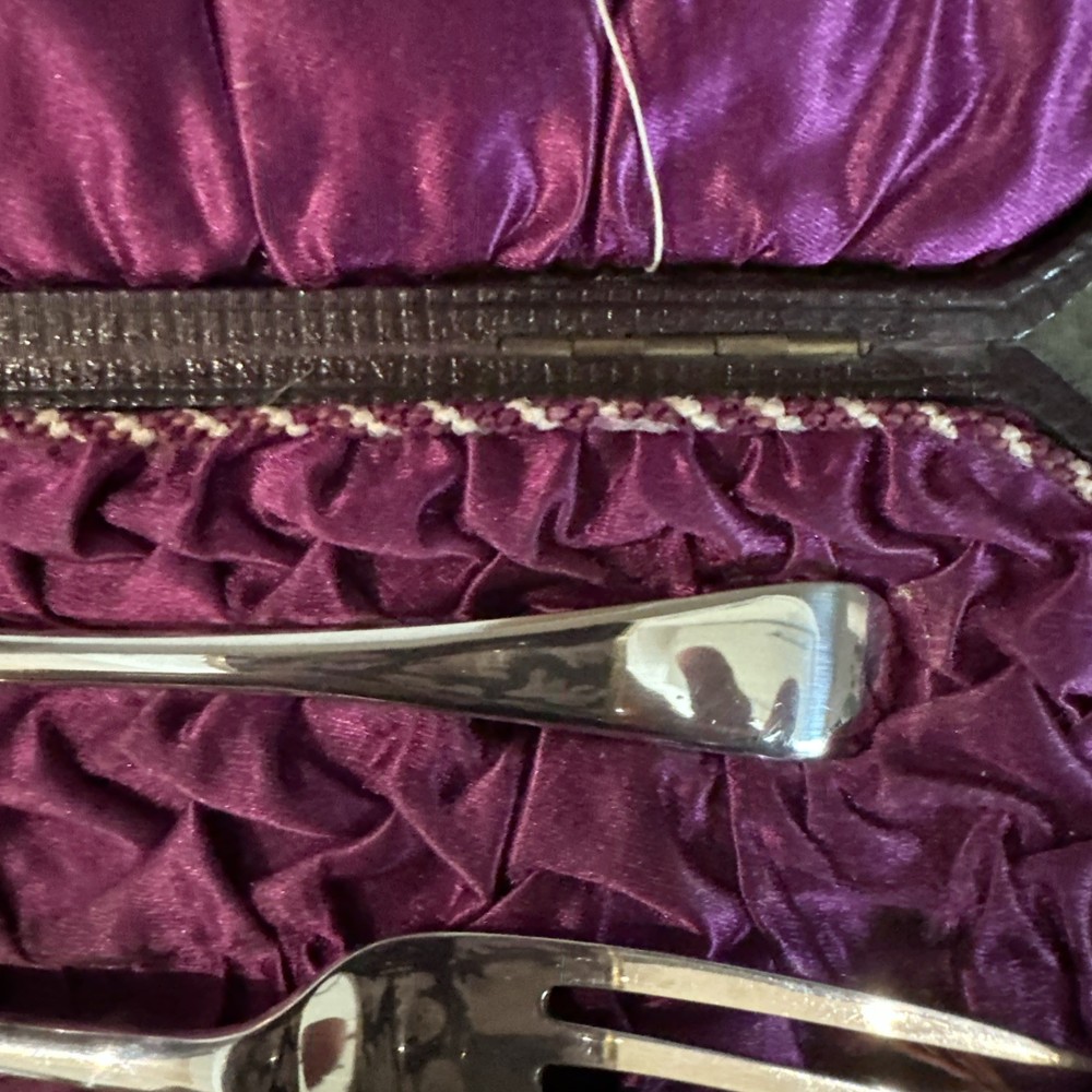 Antique Victorian Silver Plated Spoon& Fork NIXON & WINTERBOTTOM Sheffield