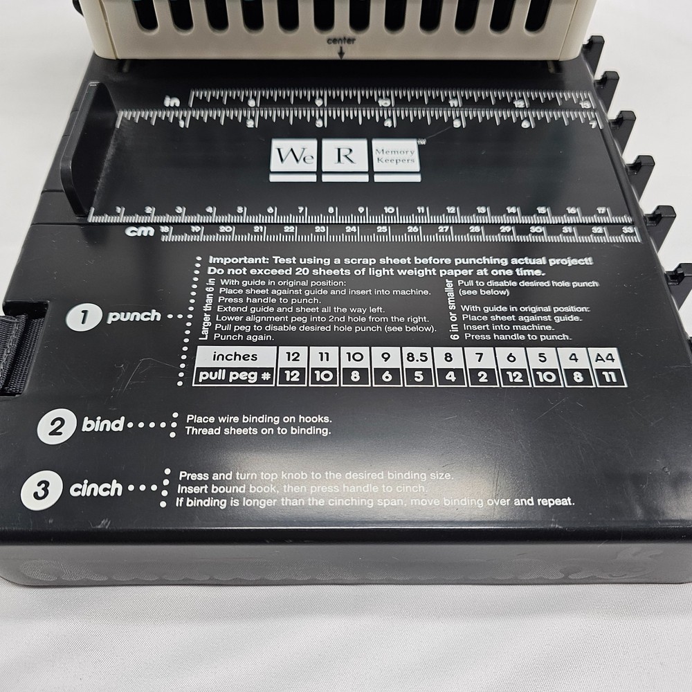 The Cinch Book Binding Machine Tool We R Memory Keepers & Book Board Pack Bundle