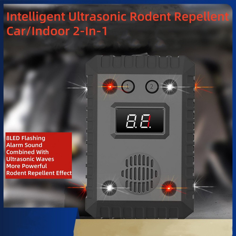 DC Ultrasonic Mouse Repeller for Car Wire Engine Rat Rodent Deterrent