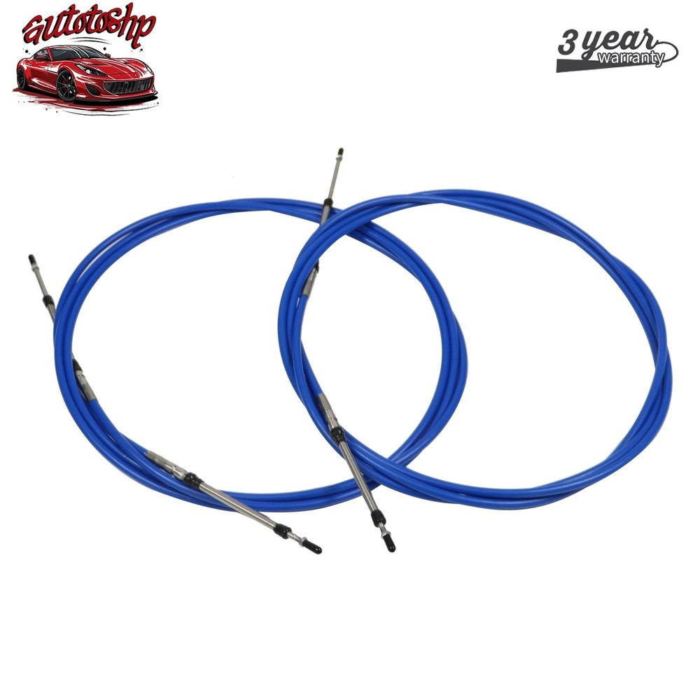 2X 13FT Throttle Control Cable Shift Control Lever 33C For YAMAHA Engine New