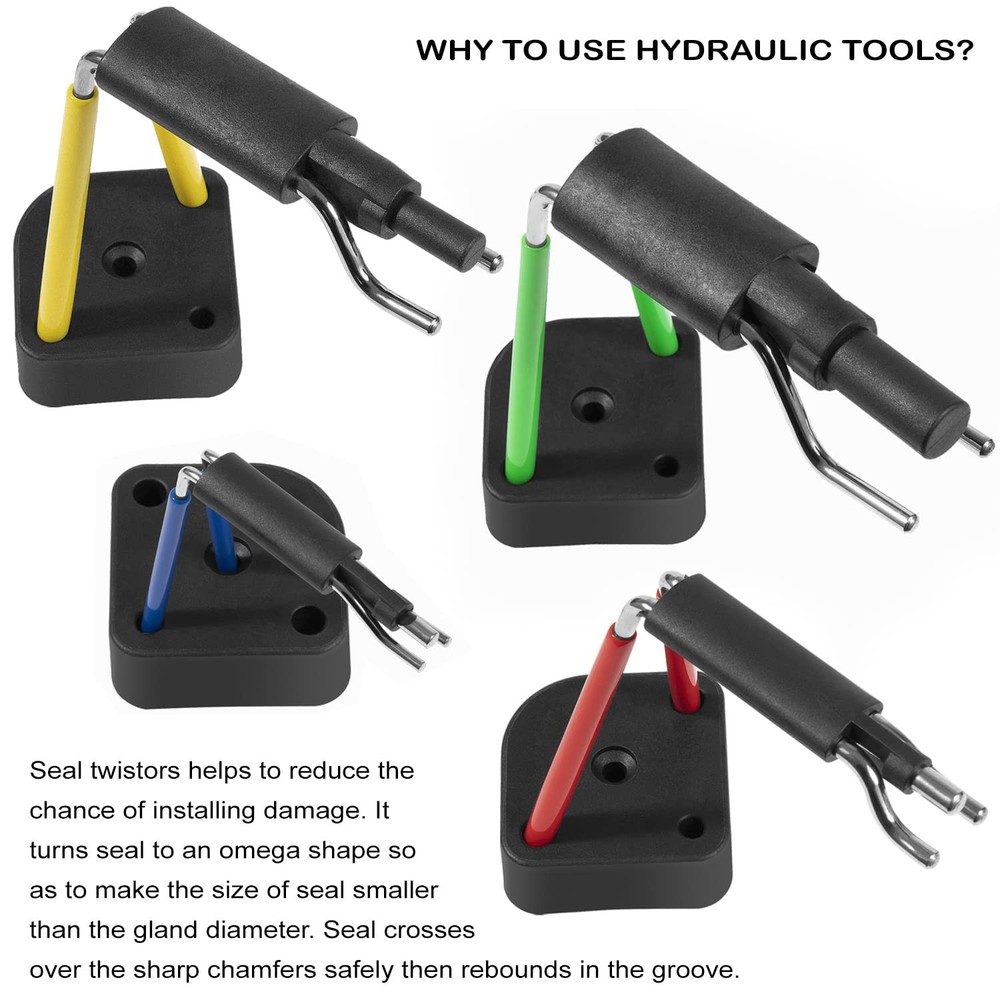 Hydraulic Seal Installation Tool Set, Cylinder Twistor Kit...