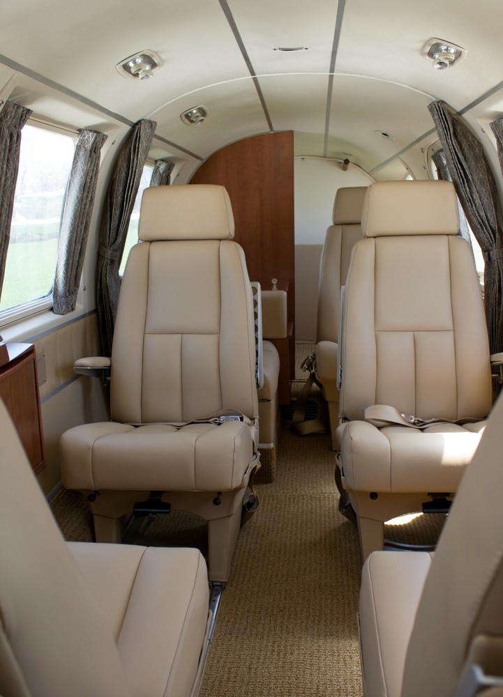 Beechcraft Model 18 or Twin Beech leather interior