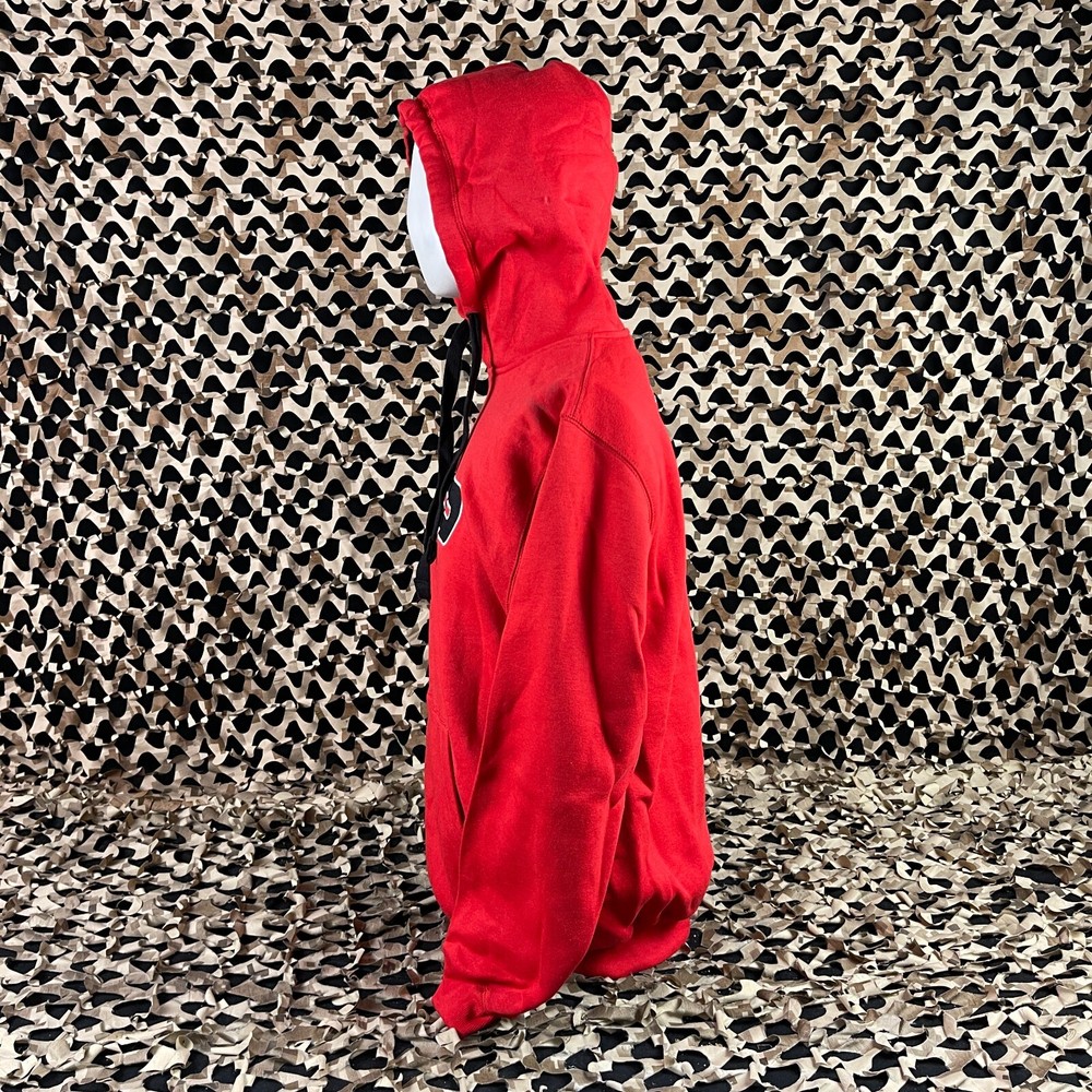 NEW SP Logo Pull Over Hooded Sweatshirt - Red - Medium