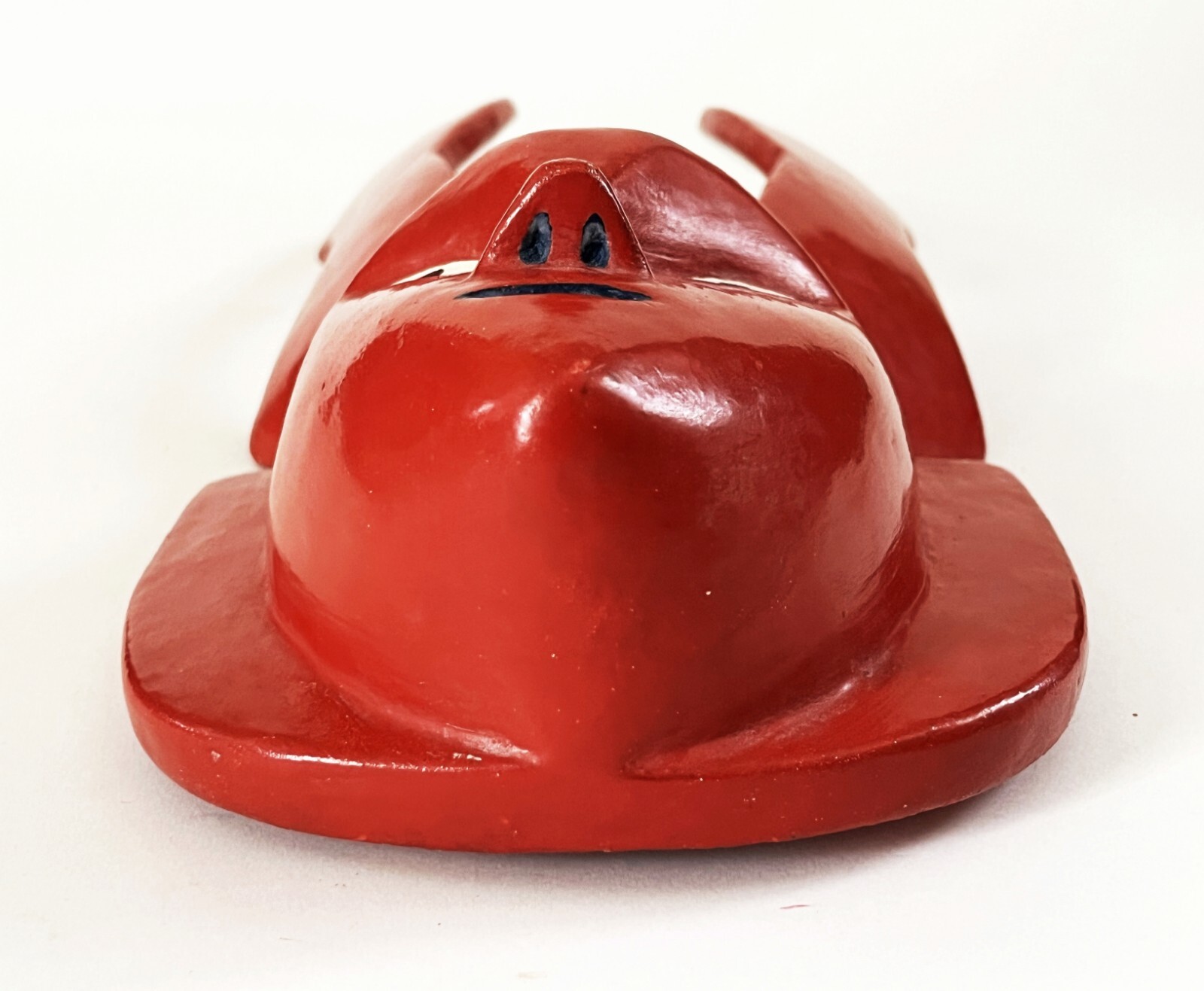 VICTORIANO SALGADO MEXICAN MICHOACAN URUAPAN WOOD MAQUE LACQUER RED COCUCHA MASK