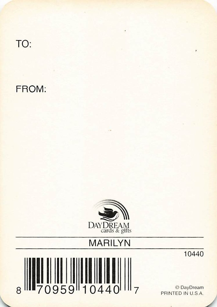 Marilyn "Exalted" Keepsake Name Meaning Card with Verse