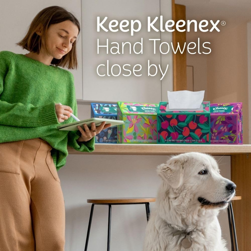 Disposable Paper Hand Towels, 6 Boxes, 60 Tissues per Box 360 Total Tissues, ...