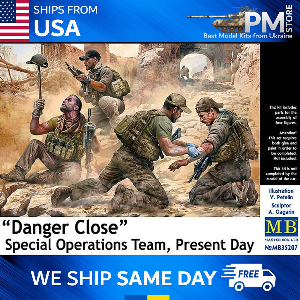 Master Box 35207 Danger Close. Special Operations Team, Present Day 1/35