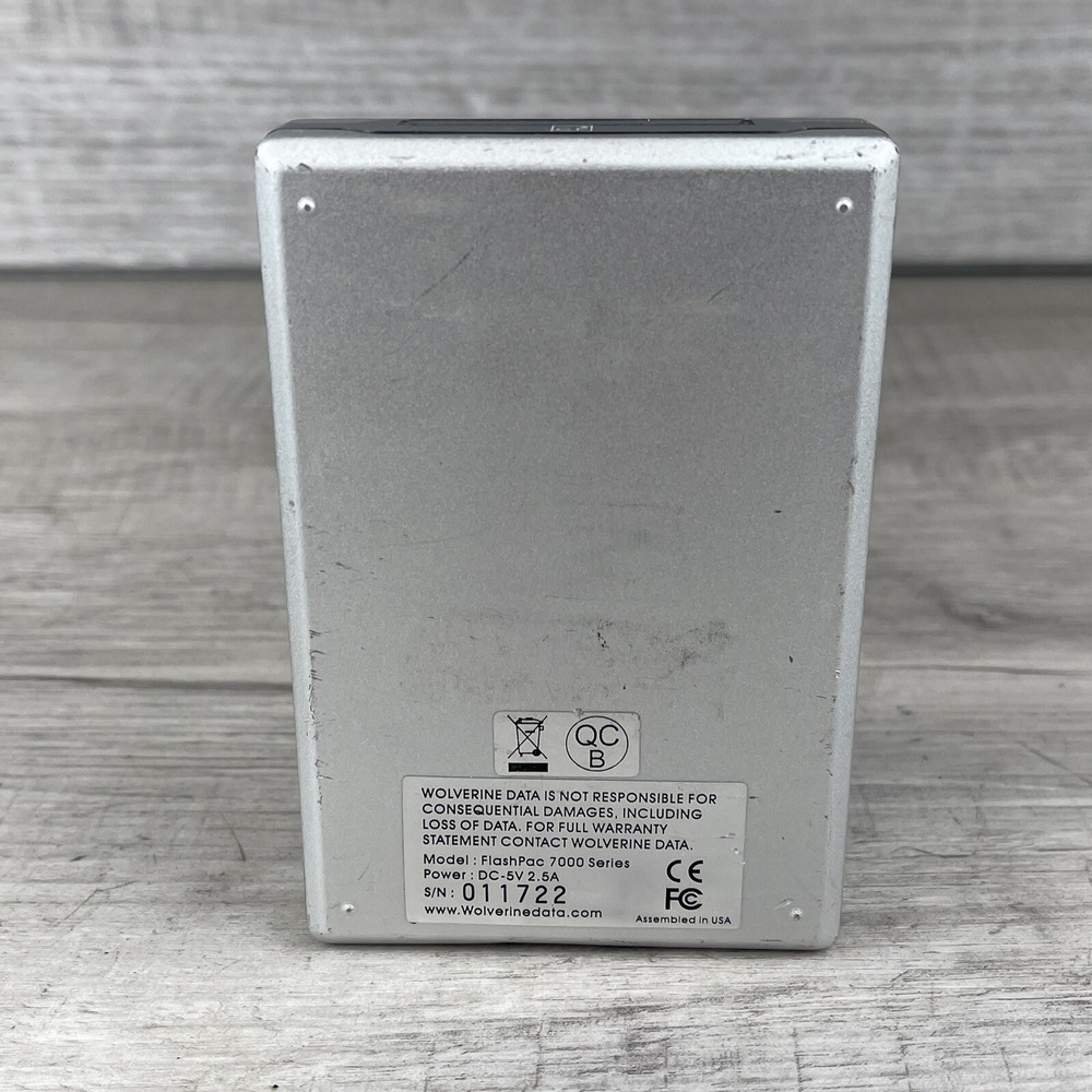 Wolverine Data 80GB FlashPac 7000 Series Portable Data Storage HDD Version