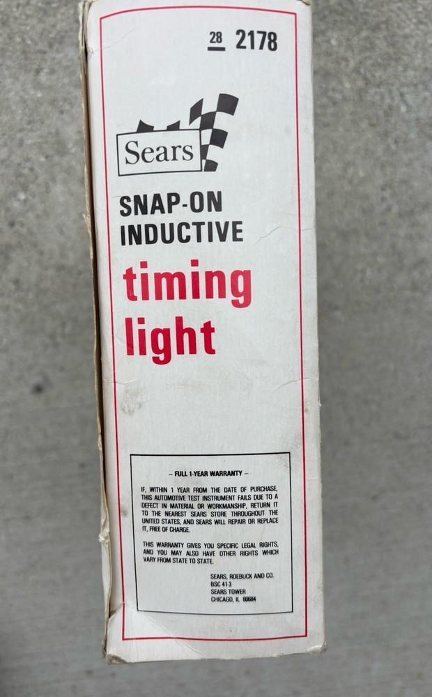 Sears Clamp On Inductive Timing Light Timing Analyzer 244-2178
