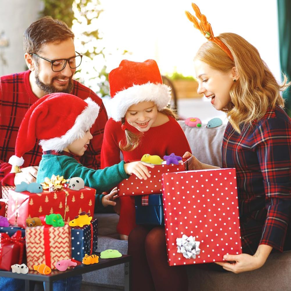 30 Pack Squishy Toys, Kawaii Squishies Party Favors for Kids 4-8 8-12 Treasure B