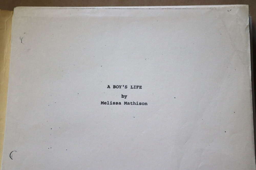 RARE 1981 A BOY'S LIFE MELISSA MATHISON ET PROPRIETARY MOVIE SCRIPT w/ NOTES