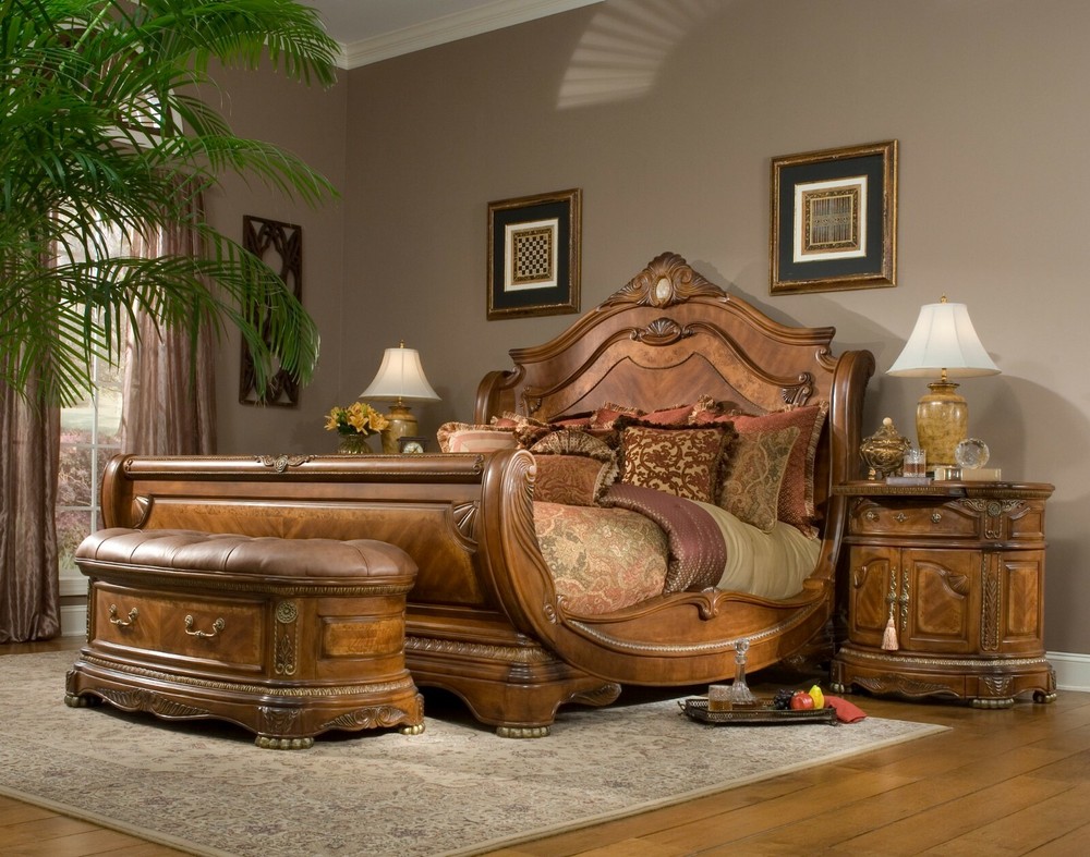 AICO by Michael Amini Cortina 4PC king size bedroom set