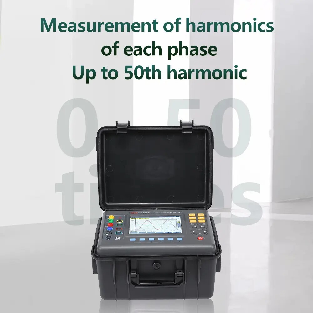 Three-phase Power Quality Analyzer Meter With 4pcs 8mm×15mm Current Clamp
