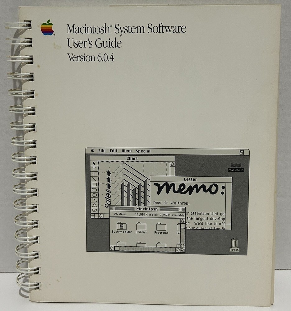 Macintosh System Software User’s Guide 1989 Version 6.0.4 Apple Vintage