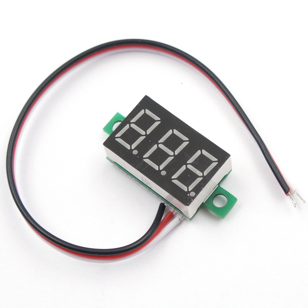 DC 0-30V 3-Wire Voltmeter 3-Digit LED Display Panel Volt Meter Voltage Tester