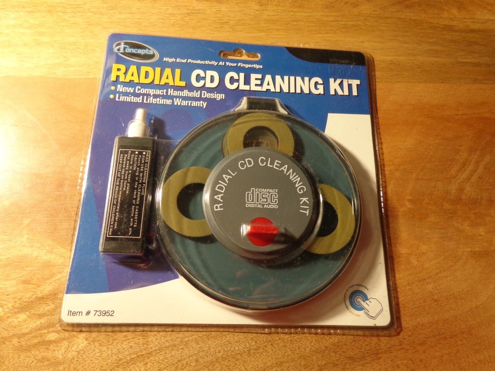 Radial CD Cleaning Kit By I Concepts Sealed