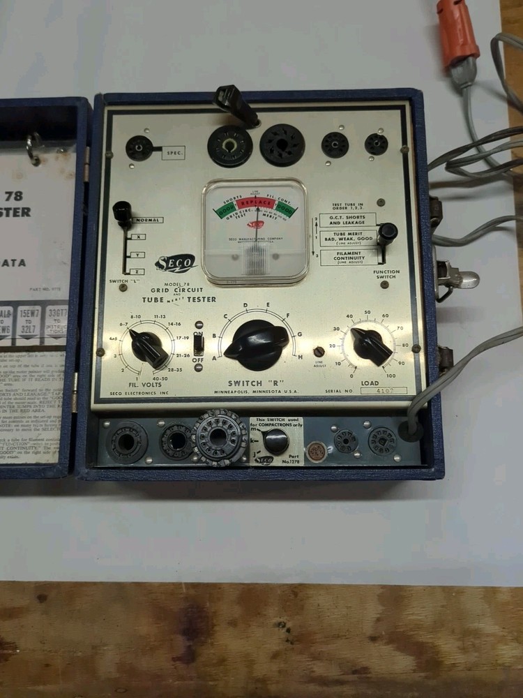 SECO Tung-Sol Model 78 Tube Tester