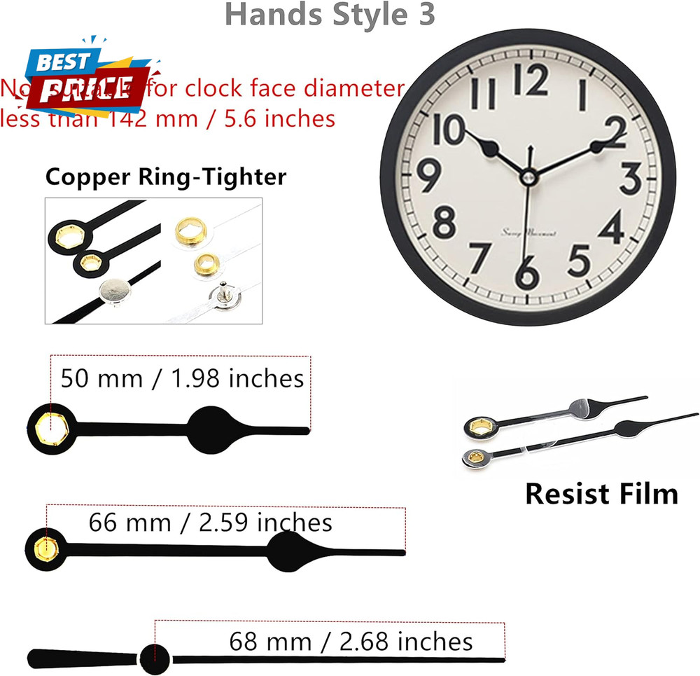 Original Youngtown 12888 Pendulum Type Movement Step Clock Accessory Quartz DIY