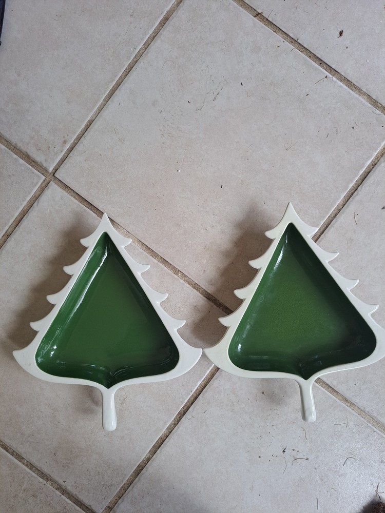 Ceramic Christmas 🎄 Tree Candy Dishes