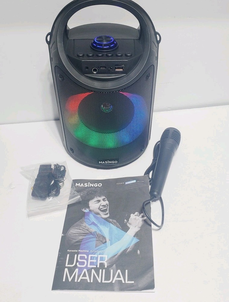 Masingo Karaoke Machine Black