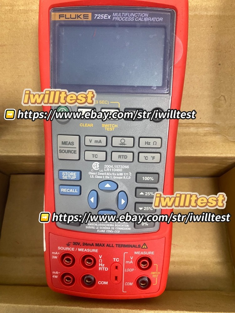Fluke 725EX Multi-Function Process Calibrator Fluke725EX USED *IW