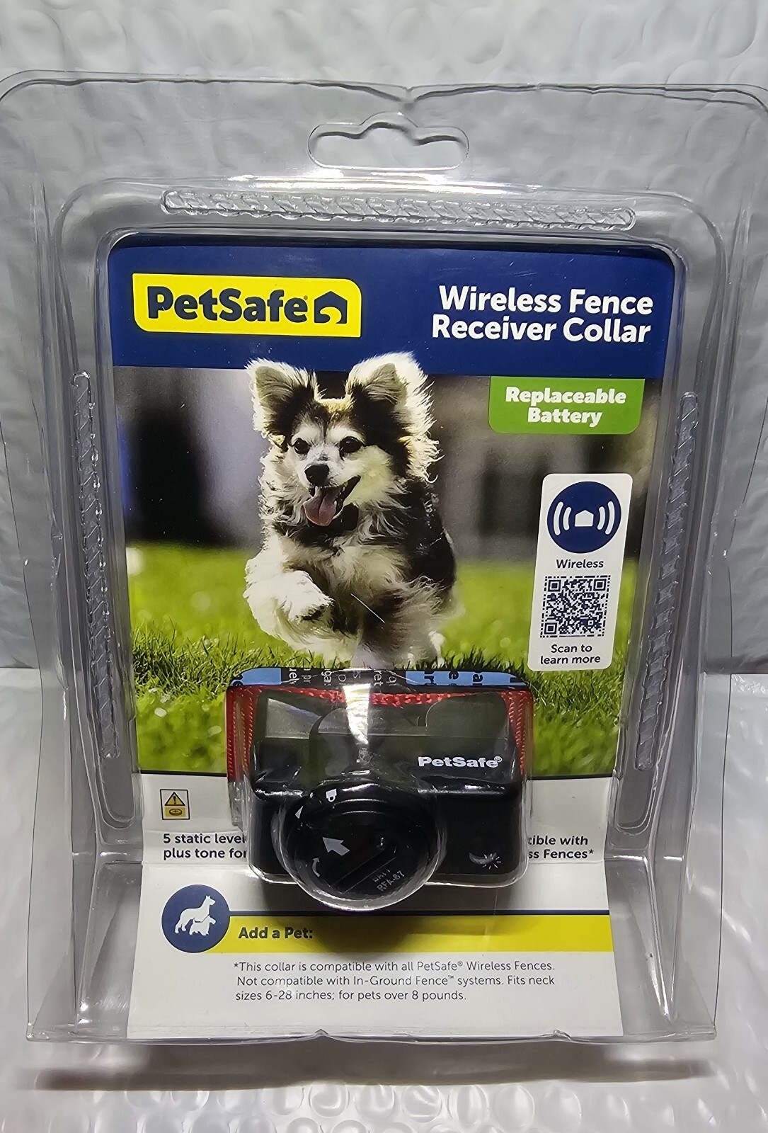 PETSAFE PIF-275-19 WIRELESS PET CONTAINMENT SYSTEM RECEIVER COLLAR NEW IN BOX