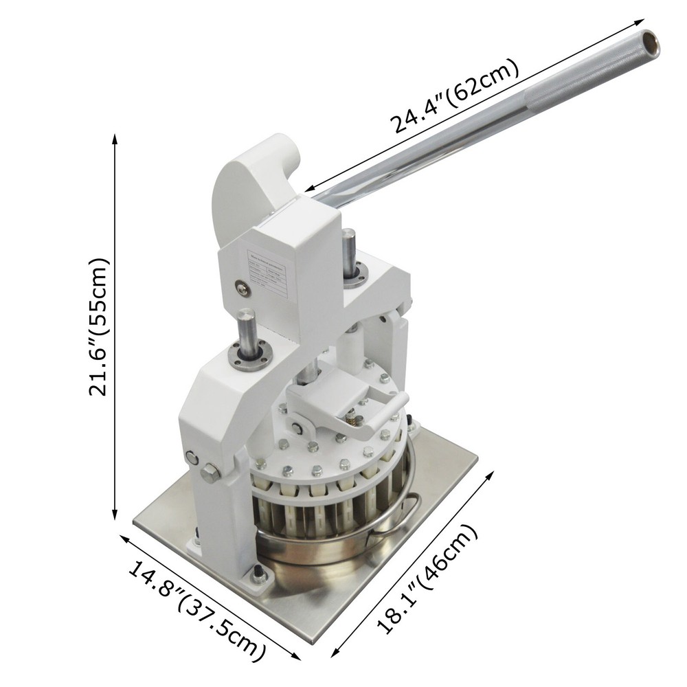 Manual Dough Divider Rounder Machine 36pcs Hand Press Dough Cutter