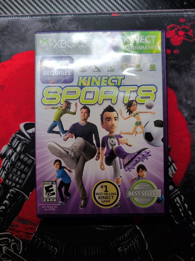 Microsoft Xbox 360 Kinect Sensor Bar (Untested) with 7 Games Bundle