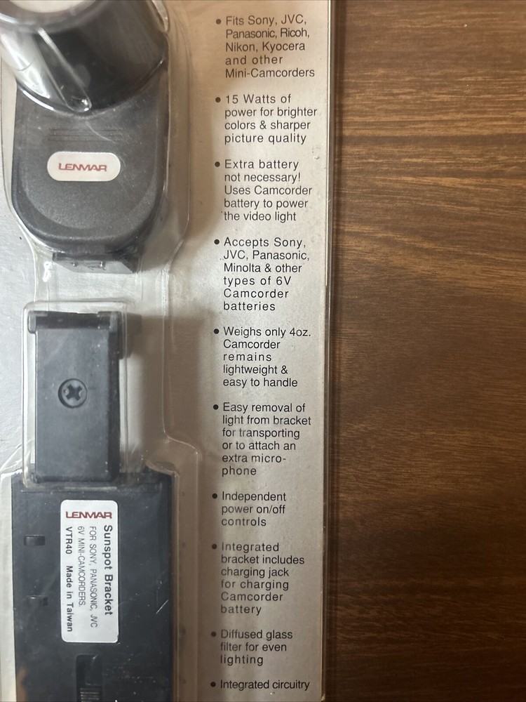 Mini Sunspot Camcorder-powered Integrated Video Light