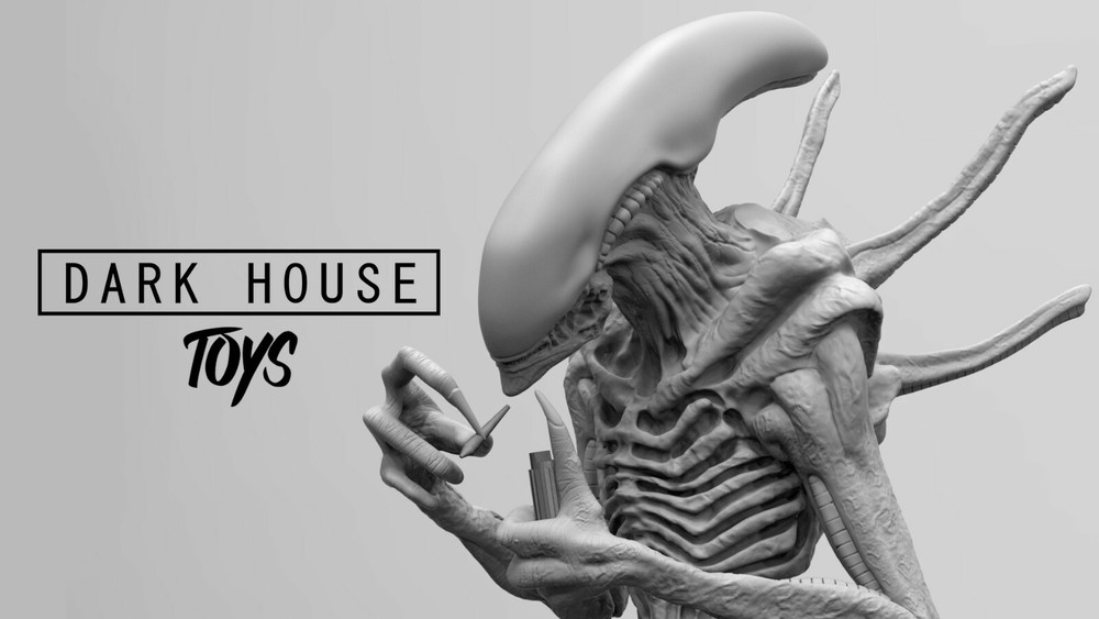 ALIEN XENOMORPH SMOKING JOINT TABACO CIGAR 3D PRINT