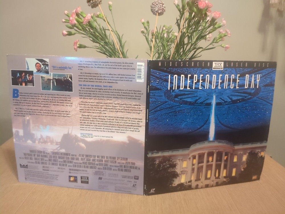 Independence Day Laserdisc. NTSC. No Lamination. Free Post