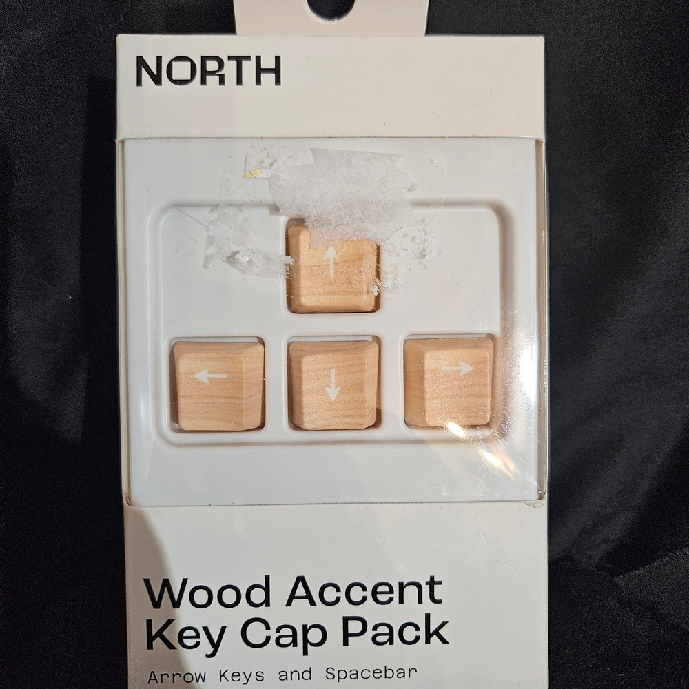 Wood Accent Key Cap Pack Arrow keys and Spacebar