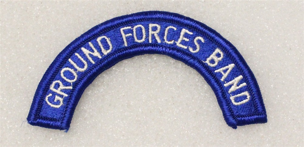 Army Patch 4892 - Ground Forces Band tab - merrowed edge