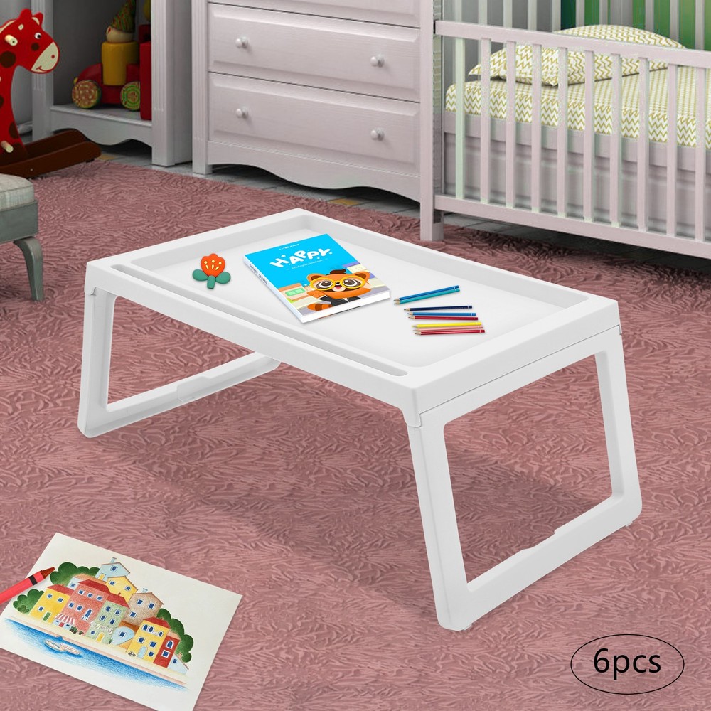 Laptop Table Stand Lap Sofa Bed Tray Foldable PC Notebook Desk With Phone Slot