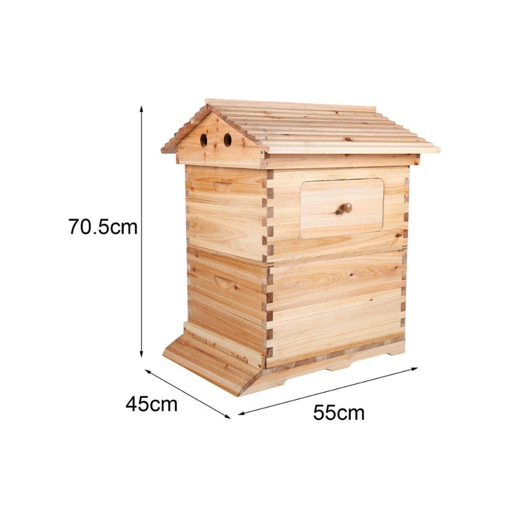 Auto Beehive 7 Frames Complete Box Kit Bee Hives Bee Frames + Beekeeping Hive