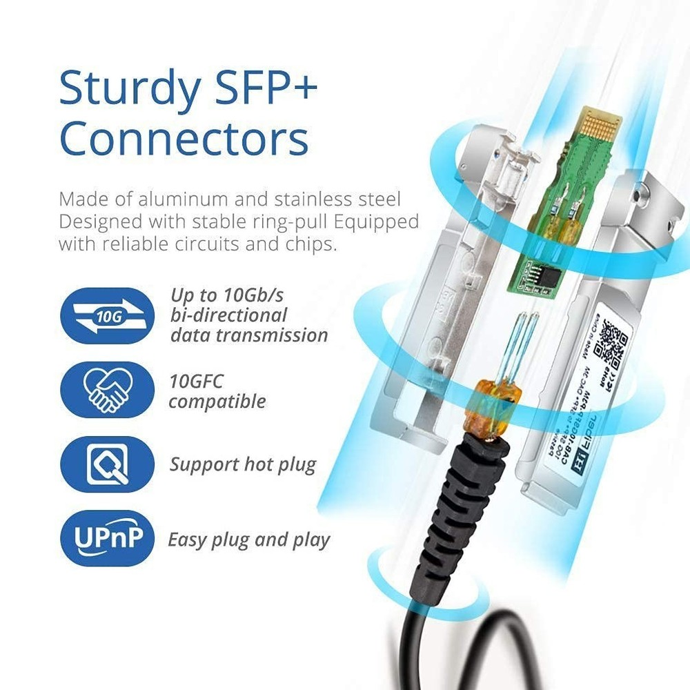 High-Performance 0.5M Passive Direct Attach Copper Cable for 10Gb Networks