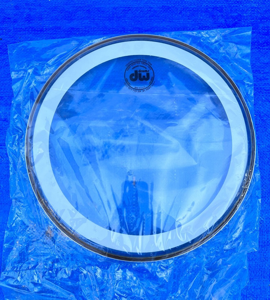 DW 13" Clear / Coated Tom Head