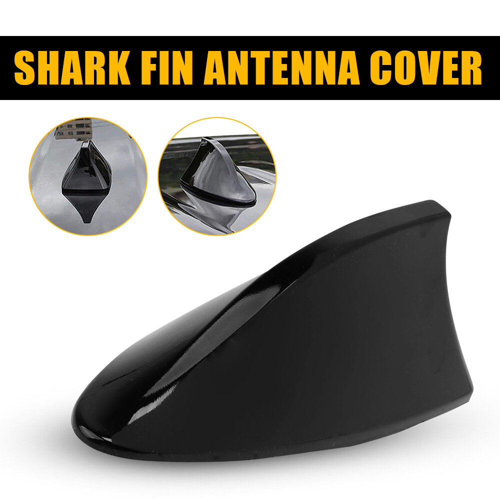 For Hyundai Kia Roof Shark Fin Radio Aerial Signal Antenna FM/AM Black Universal